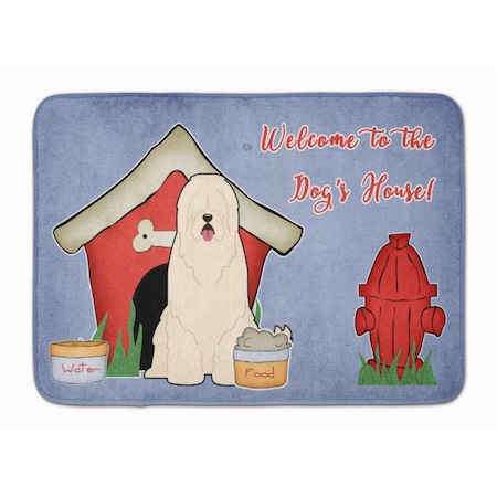 Carolines Treasures Dog House South Russian Sheepdog Machine Washable Memory Foam Mat BB2778RUG
